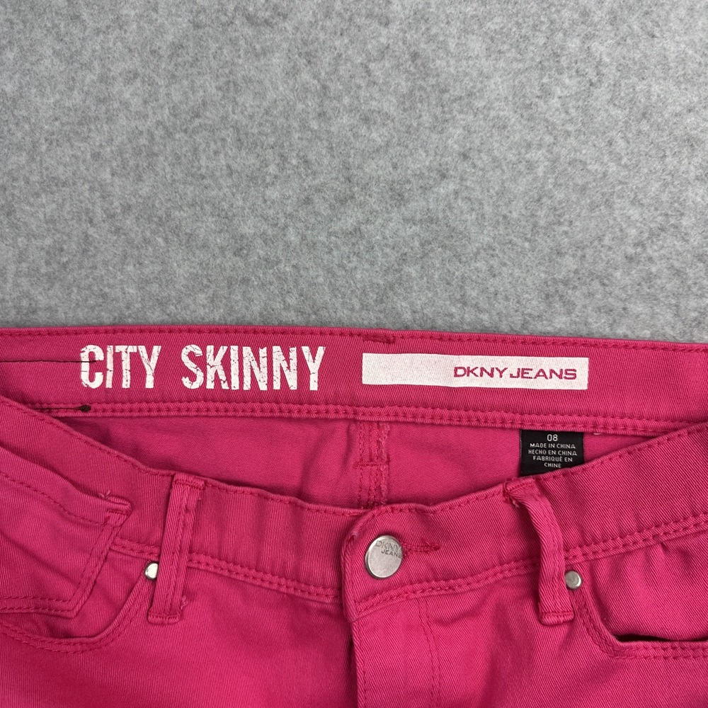 DKNY Women's City Skinny Pink Jeans Size 8 - Picture 8 of 10